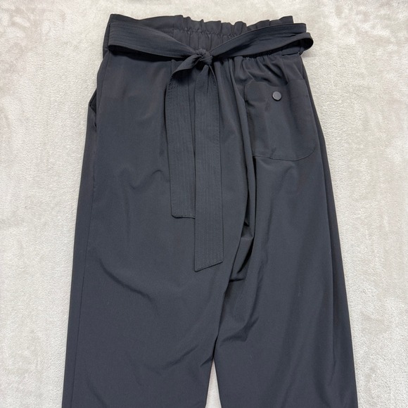 Athleta Pants Womens 6 Skyline Pant II Black Pleated Hi-Rise Cargo Zipper Pocket - Picture 9 of 14